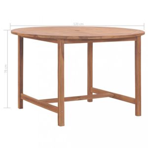 Zahradní stůl teakové dřevo Dekorhome 120x76 cm