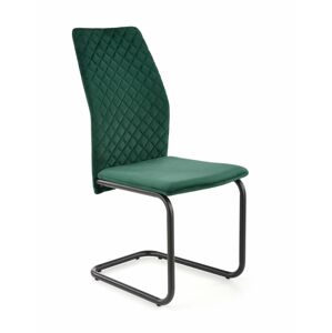 Jídelní židle K444 Halmar Tmavě zelená