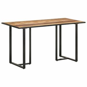 Jídelní stůl masivní dřevo / kov Dekorhome Mangovníkové dřevo