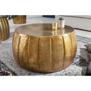 Konferenční stolek zlatá Dekorhome ø 65x31 cm