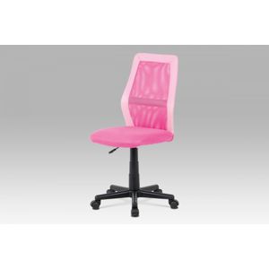 Kancelářská židle MESH KA-V101 látka / ekokůže / plast AUTRONIC Růžová
