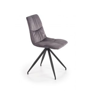 Jídelní židle K382 šedá / černá Halmar