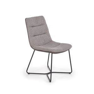 Jídelní židle K403 šedá / černá Halmar