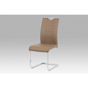 Jídelní židle DCL-411 ekokůže / kov Autronic Latté