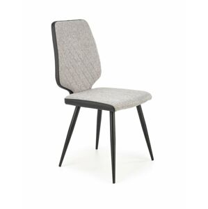 Jídelní židle K424 šedá / černá Halmar