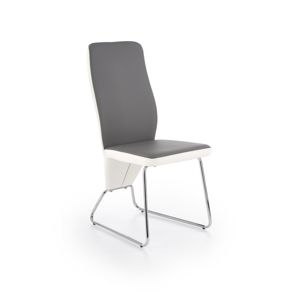 Jídelní židle K299 šedá/bílá Halmar