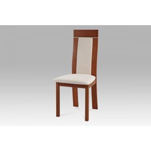 Jídelní židle BC-3921 masivní dřevo / látka Autronic Třešeň