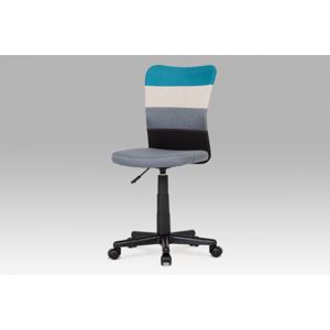 Kancelářská židle KA-N837 látka / plast Autronic Modrá