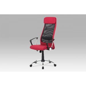 Kancelářská židle KA-V206 látka / chrom Autronic Červená