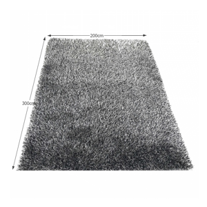 Shaggy koberec VILAN bílo černý Tempo Kondela 200x300 cm