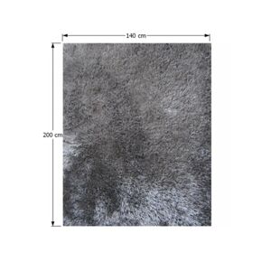 Shaggy koberec KAVALA šedý Tempo Kondela 140x200 cm