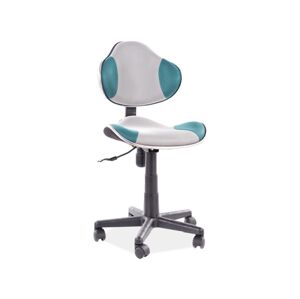Studentská kancelářská židle Q-G2 Signal Tyrkysová / šedá
