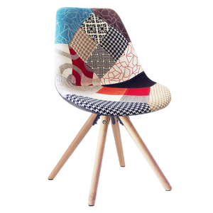 Jídelní židle GLORIA patchwork / buk Tempo Kondela Patchwork barevný