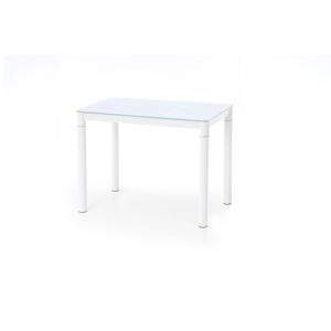 Skleněný stůl ARGUS mléčná / bílá Halmar
