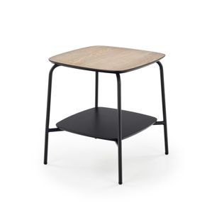 Konferenční stolek GENUA LAW1 45x45 cm jasan / černá Halmar