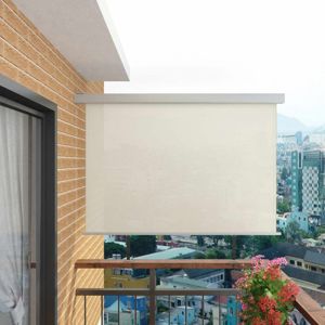 Multifunkční balkonová zástěna 180 x 200 cm Krémová