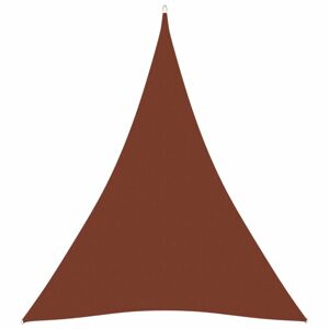 Stínící plachta trojúhelníková 3 x 4 x 4 m oxfordská látka Dekorhome Cihlová