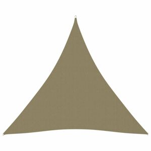 Stínící plachta trojúhelníková 4x4x4 m oxfordská látka Dekorhome Béžová