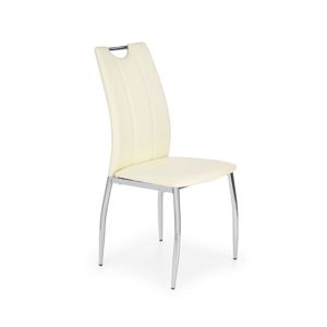 OUTLET Kovová židle K187 bílá Halmar - vystavený 1 poslední kus