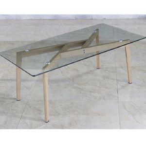 Konferenční stolek PEDREK Typ 2 buk / sklo Tempo Kondela