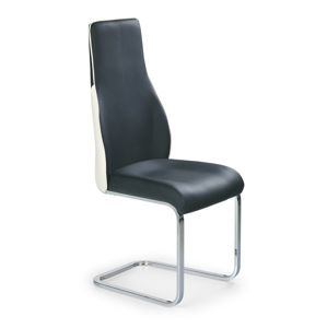 Jídelní židle K141 černá / bílá Halmar