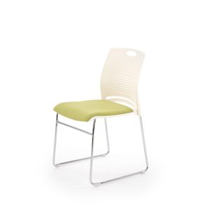 Konferenční židle CALI bílá / zelená Halmar