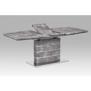 Dining table 160/200x90x76cm, MDF with stone paper 78054; base brushed stainless steel HT-302 BET Autronic