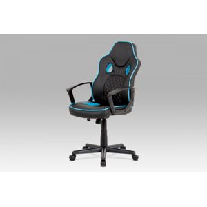 Kancelářská židle KA-N660 BLUE černá / modrá Autronic