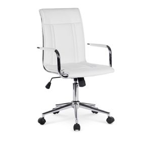 Kancelářská židle PORTO 2 eko kůže bílá Halmar