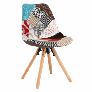 Jídelní židle GLORIA patchwork / buk Tempo Kondela