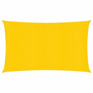 Stínící plachta obdélníková HDPE 2,5 x 3 m Dekorhome Žlutá