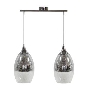 Závěsná lampa CELIA 2xE27 Candellux Stříbrná