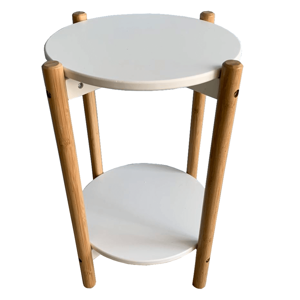 Odkládací stolek BAMP přírodní / bílá Tempo Kondela