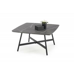 Konferenční stolek FERRARA šedý mramor / černá Halmar