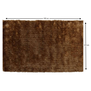 Shaggy koberec DELAND hnědozlatá Tempo Kondela 120x180 cm