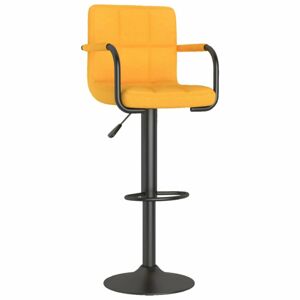 Barová židle látka Dekorhome Hořčicová