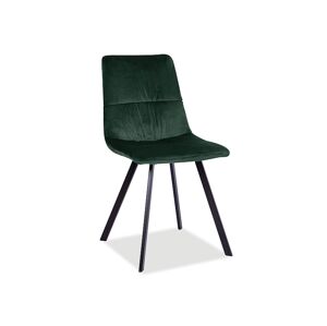 Jídelní židle TOLEDO VELVET Signal Tmavě zelená