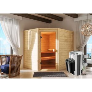 Interiérová finská sauna s kamny 3,6 kWc Dekorhome