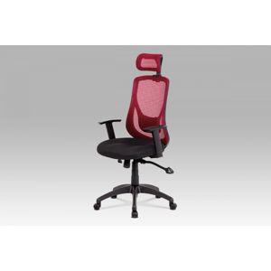 Kancelářská židle KA-A186 látka / plast Autronic Červená