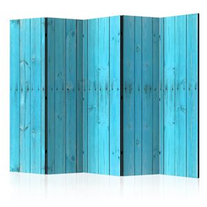 Paraván The Blue Boards Dekorhome 225x172 cm (5-dílný)