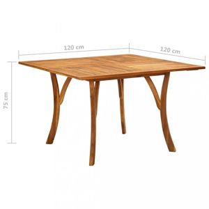 Zahradní stůl hnědá Dekorhome 120x120x75 cm