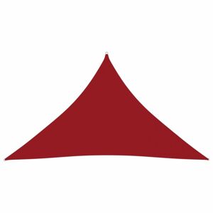 Stínící plachta trojúhelníková 3,5 x 3,5 x 4,9 m oxfordská látka Dekorhome Červená