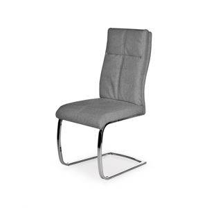 Jídelní židle K345 chrom / šedá Halmar