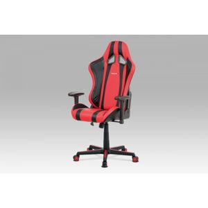 Kancelářská židle KA-V609 ekokůže / plast Autronic Červená