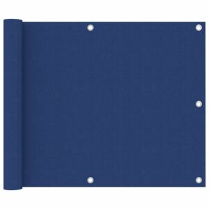 Balkónová zástěna 75 x 300 cm oxfordská látka Modrá