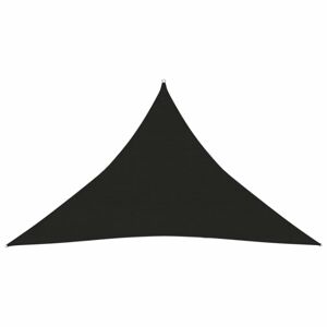 Stínící plachta trojúhelníková HDPE 2,5 x 2,5 x 3,5 m Dekorhome Černá