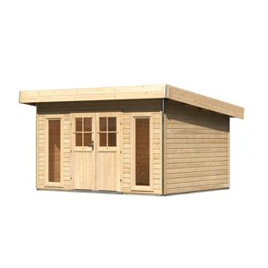 Dřevěný zahradní domek 369 x 309 cm Dekorhome Smrk