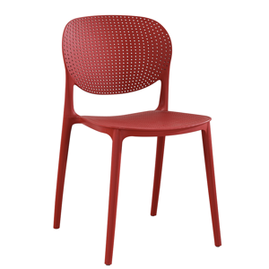 Plastová židle FEDRA stohovatelná Tempo Kondela Červená