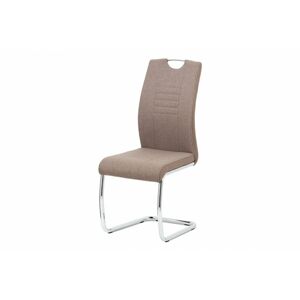 Jídelní židle DCL-405 látka / chrom Autronic Cappuccino