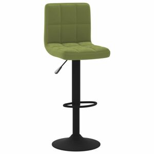 Barová židle samet / kov Dekorhome Světle zelená